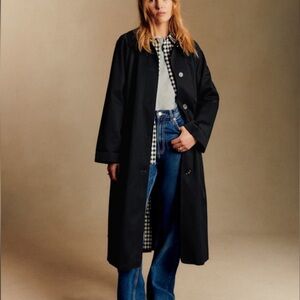 Sezane Clyde Coat - Black, Size 2